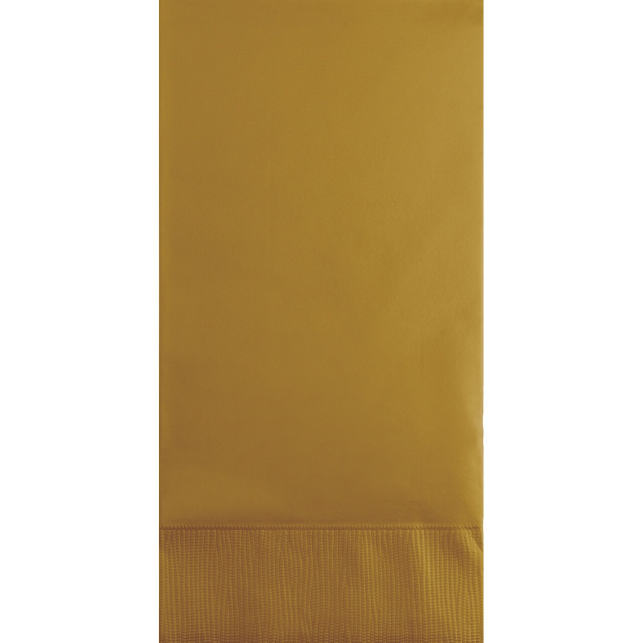 Party Central Club Pack of 192 Glittering Gold Solid 3-Ply Disposable Party Napkins 8&#x22;
